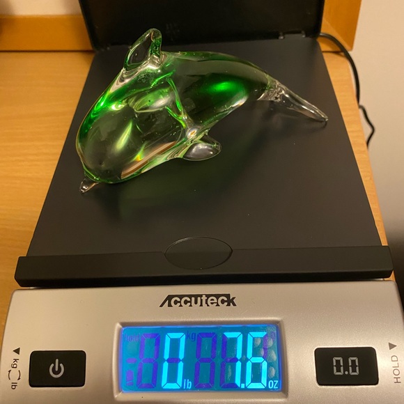 HOST PICK 🎉 Green blown glass dolphin figurine / paperweight (NWOT) - Picture 7 of 8
